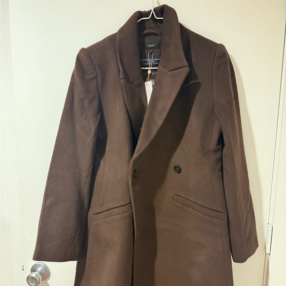 Quince Italian Wool Double-breasted Slouch Coat - Picture 9 of 11